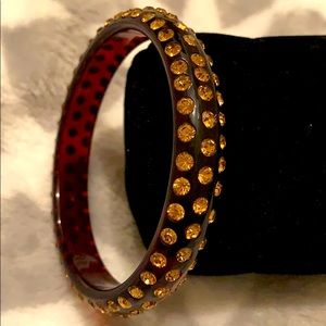 Acrylic brown bangle bracelet